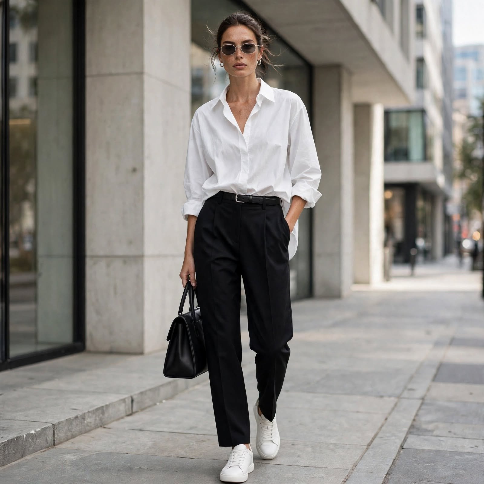 The Oversized White Shirt Casual Outfit for Women Who Like Clean Lines